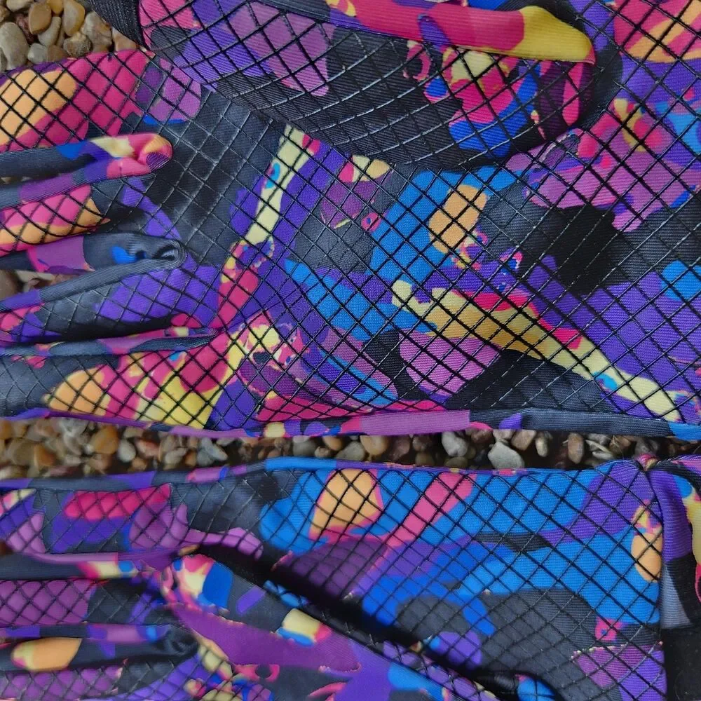 Terramar Climasense 3.0 Gloves Colorful Camo Womens Size Large Rising Sun W9218
